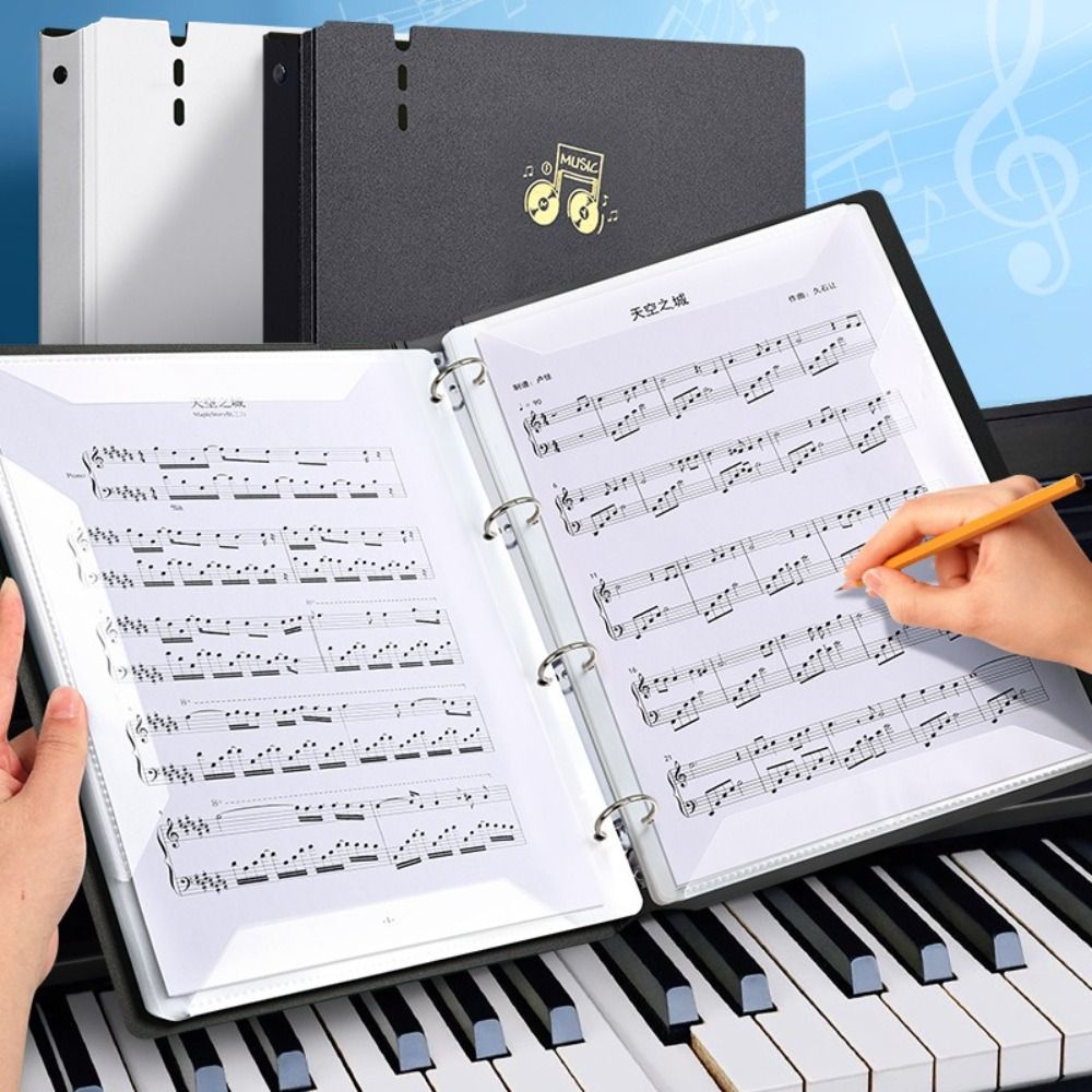 Musical Instruments List - Pasta de pontuação de música de