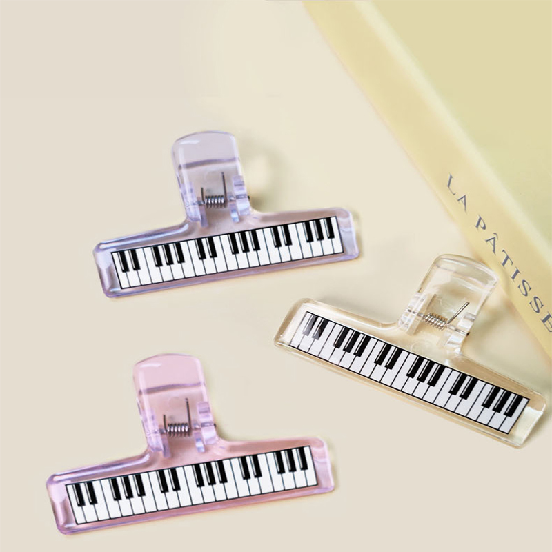 Musical Instruments List - Clipe transparente piano acrílico estudante folha