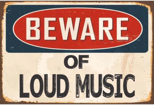 Musical Instrument Sign - Placa de Metal de Advertência: Cuidado