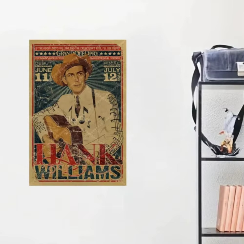 Hank Williams Sinal de metal r - Musical Instrument Sign avaliação e preço