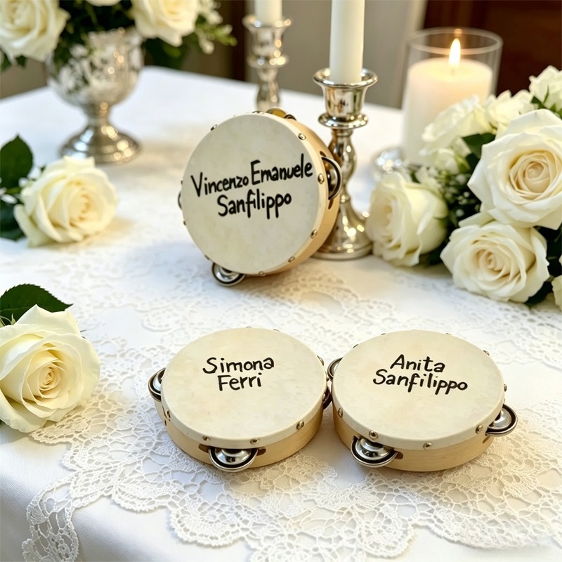 3/5PCS ﻿   Tambor de Casamento - Musical Instrument With Names avaliação e preço