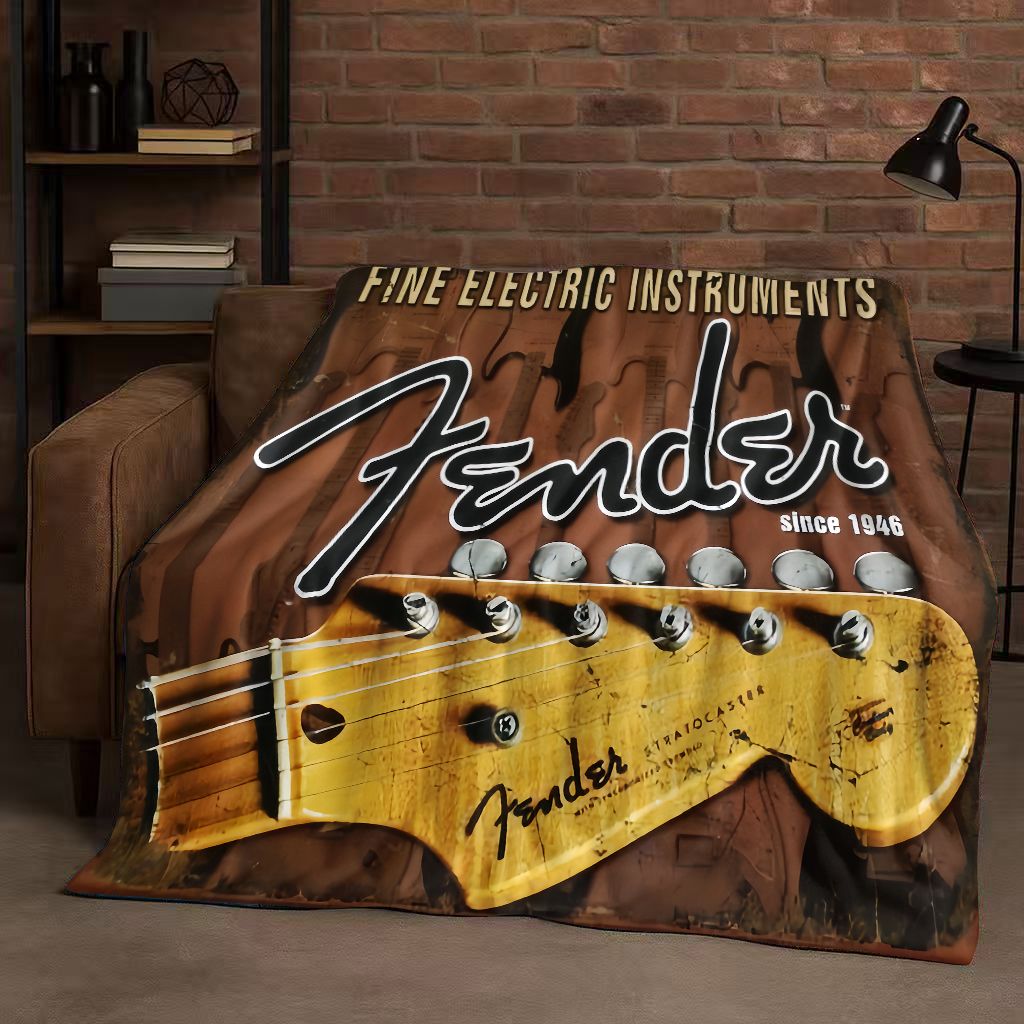 Cobertor de Flanela HD F-Fende - Musical Instrument Sign avaliação e preço