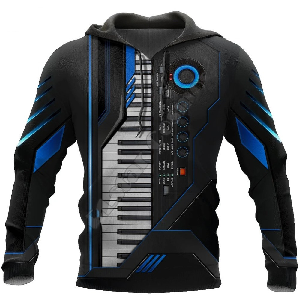 3D Printed Music Hoodies para  - Musical Instrument Gif avaliação e preço