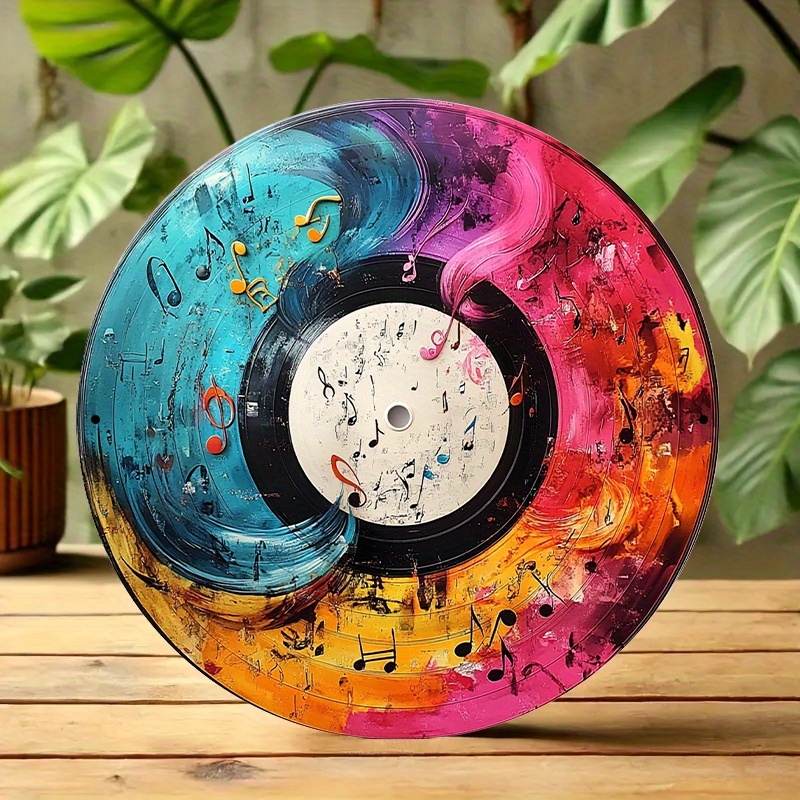 Placa de Metal 2D Colorida com - Musical Instrument Sign avaliação e preço