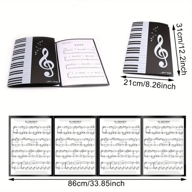 4 páginas expandir pasta de mú - Musical Instruments List avaliação e preço